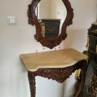Красива барокова конзола с огледало 065, снимка 1 - Огледала - 38963908