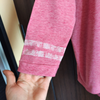 розова спортна блуза с надпис и ¾ ръкав, снимка 2 - Спортни екипи - 44679550