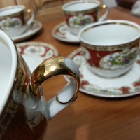 Стар български порцелан чаши за чай, снимка 2 - Антикварни и старинни предмети - 36164480