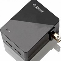 Зарядно за телефот, таблет и др. 20W За стена с Два USB изхода Orico DCA-2U-BK За USA и EU ел. мрежа, снимка 2 - Друга електроника - 35702782