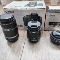 Фотопарат Canon EOS 600D + Обективи и аксесоари, снимка 4 - Фотоапарати - 40789170