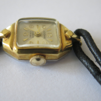 Рядък дамски механичен ретро часовник Jodar, incabloc, 17 rubies, позлатен, снимка 6 - Мъжки - 44696312