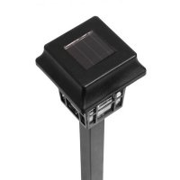 Соларен фенер, черен, без кабел, с акумулаторна батерия, 24см, , снимка 2 - Външни лампи - 35865108