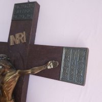 Стар кръст , Исус Христос 50.5х31.5см, снимка 8 - Други ценни предмети - 41394713