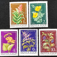 СССР, 1972 г. - пълна серия чисти марки, флора, 4*9, снимка 1 - Филателия - 44586361