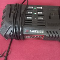 Двойно зарядно PARKSIDE 20V, PDSLG 20 A1, 4.5A, 200W, снимка 2 - Винтоверти - 41459334