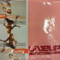 Спортна постелка за упражнения на под, йога и разтягане LiveUp, Розова, снимка 4 - Йога - 41604289