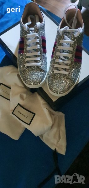 Оргинални кецове Gucci 36номер но според мене да 37 , снимка 1