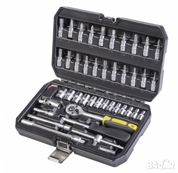 К-кт инструменти 46 части 1/4" CR-V първо поколение TMP, снимка 1