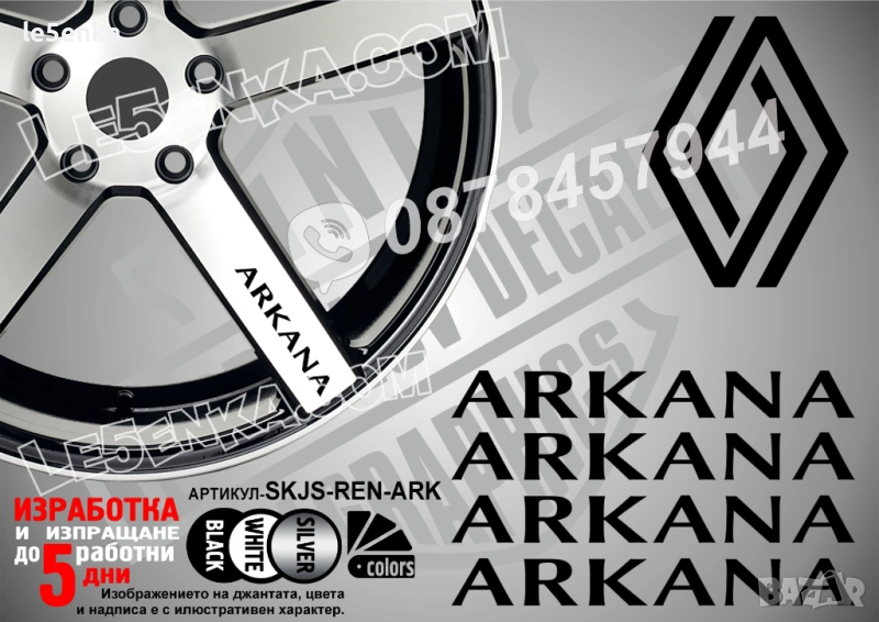 Renault Arkana надписи за спици, снимка 1