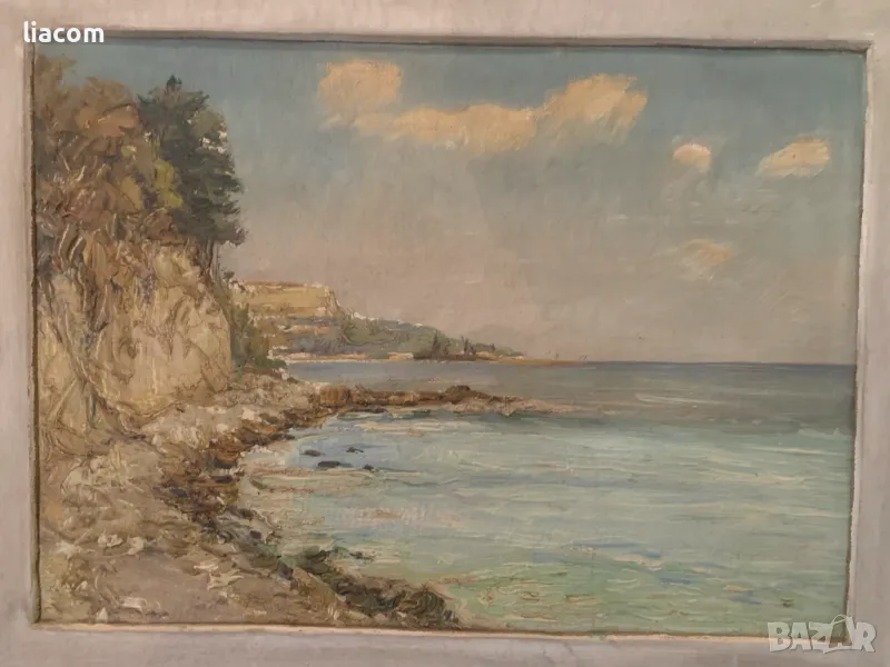 Ганчо Чолаков (1922-1999) Маслени бои - пейзаж БАЛЧИК, снимка 1