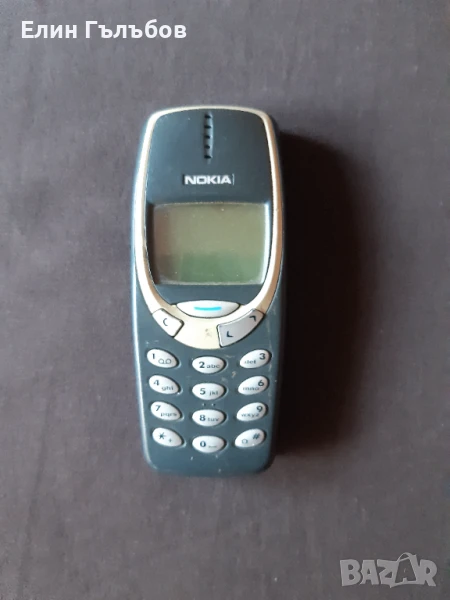NOKIA 3310 мобилен телефон работещ, без батерия и зарядно у-во, снимка 1