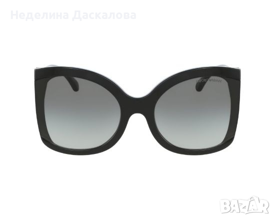 Слънчеви очила с дръжки на вълни черни, снимка 1