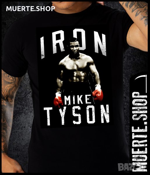 Черна тениска с щампа IRON MIKE TYSON CLASSIC, снимка 1