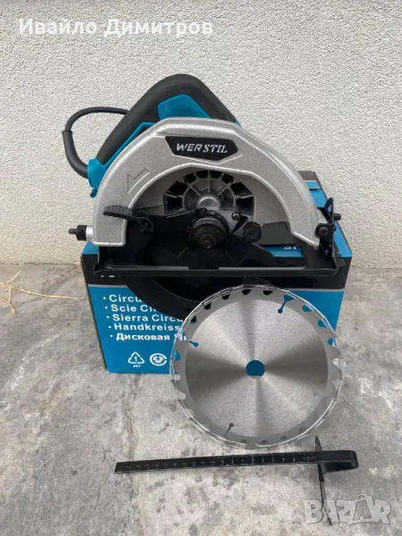 ПРОФЕСИОНАЛЕН ЦИРКУЛЯР WERSTIL HS7000-185 ЧЛ 1200W, снимка 1