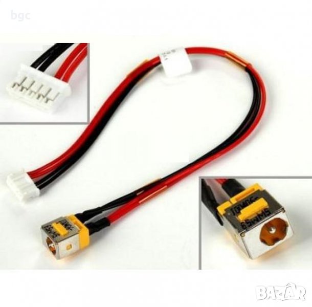Нова DC JACK Букса с кабел за Лаптопи Acer Extensa 5235 5335 5335Z 5635 5635G, снимка 1