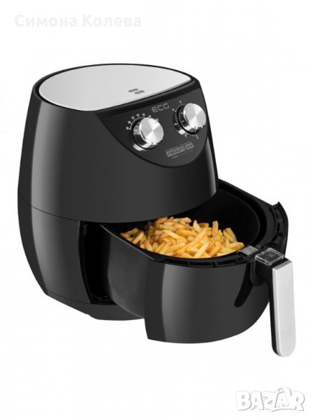 ✨Фритюрник с горещ въздух ECG AF 3500, 1500W, 3.5L, Черен, снимка 1