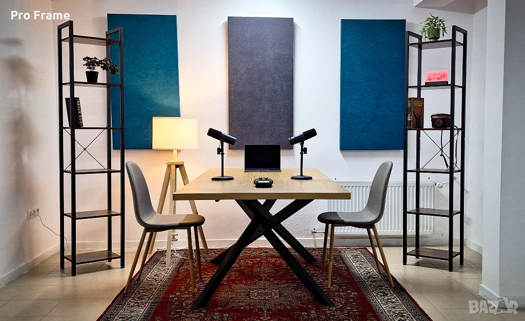 Подкаст студио под наем с професионален аудио и видео запис, снимка 1