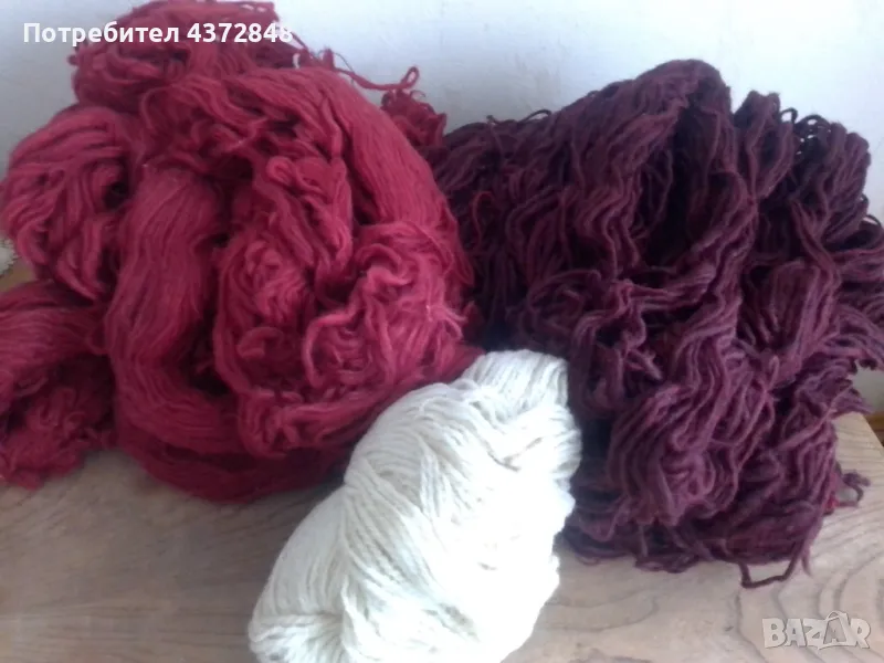 100% домашна вълнена прежда за плетене , снимка 1