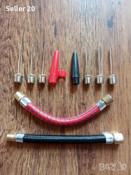 Игла игличка за помпане на топки - метални, маркуч, помпа нови, снимка 1