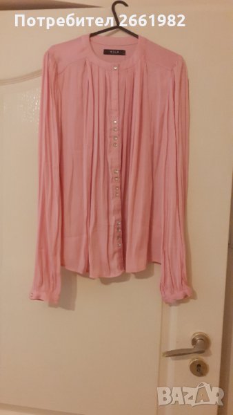Елегантна розова риза с красиви копчета, снимка 1