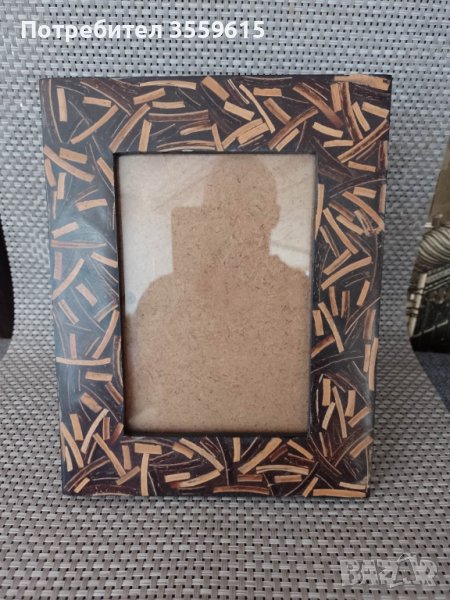екзотична дървена фото рамка от остров Бали, снимка 1