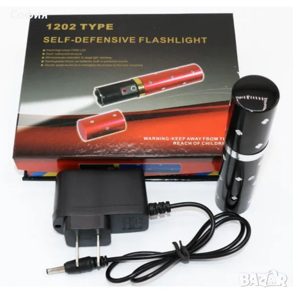 Дамски електрошок 1202 TYPE с вградено фенерче, снимка 1