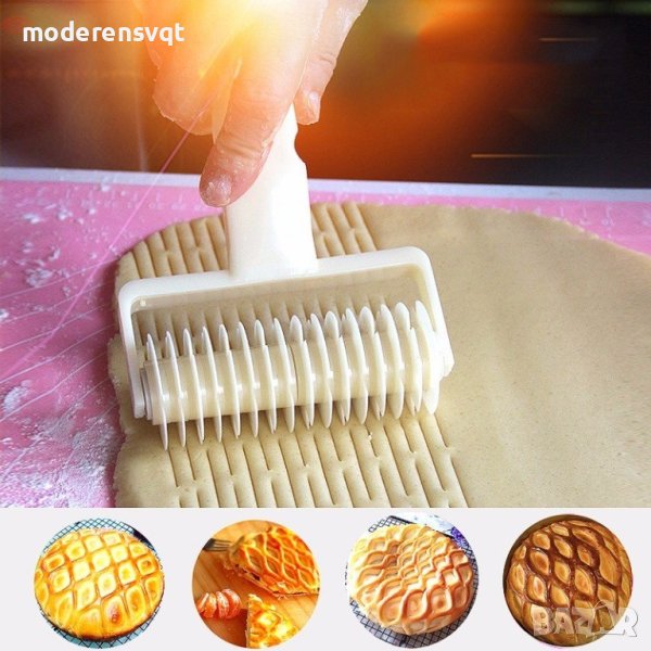 2 Вида валяци за тесто на резци и на шишове за мрежесто тесто и бисквити, снимка 1