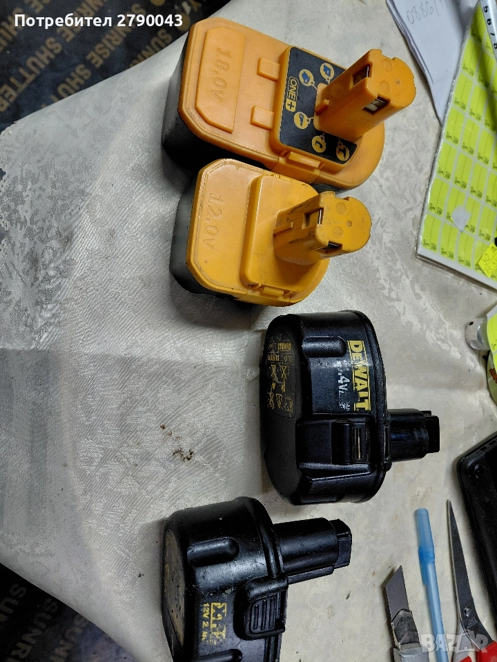 батерий за винтоверти RYOBI, DEWALT , снимка 1