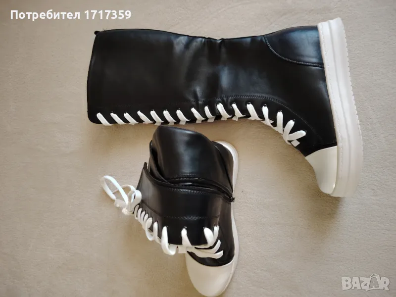Дамски ботуши -тип кецове , снимка 1