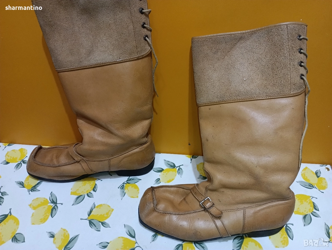 Кожени ботуши N 43,5 - 19 лв, снимка 1