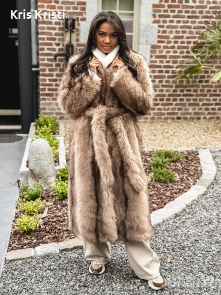 Дълго пухкаво палто, снимка 1