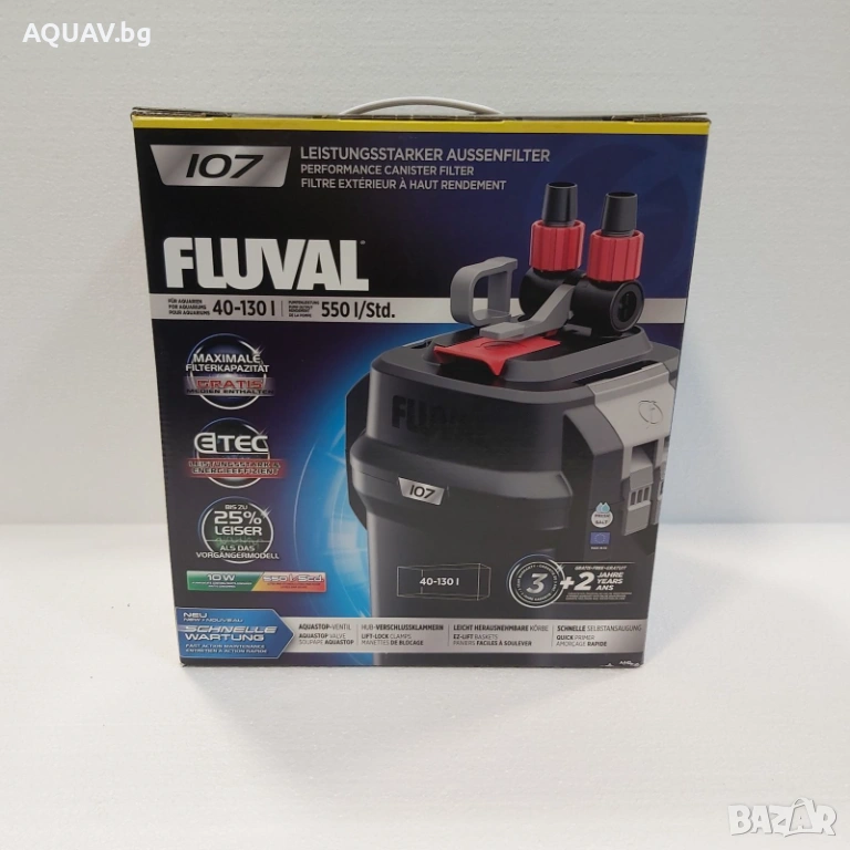 Външен филтър за аквариум FLUVAL 107, снимка 1