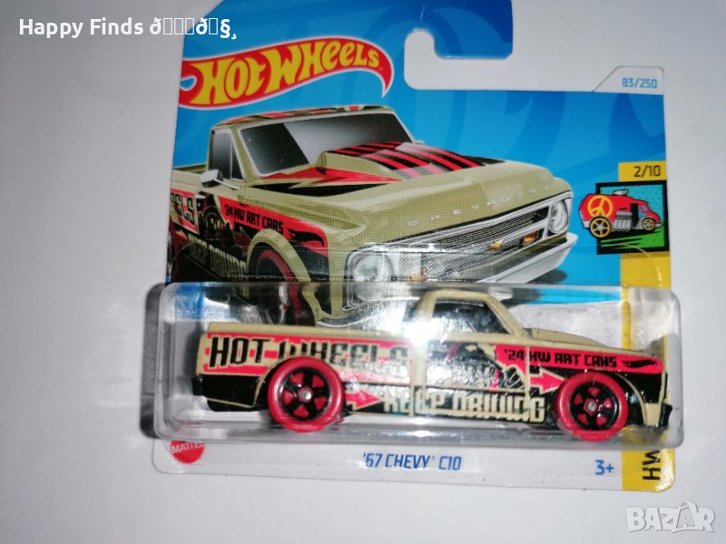 💕🧸Hot Wheels `67 CHEVY C10 HW ART CARS, снимка 1