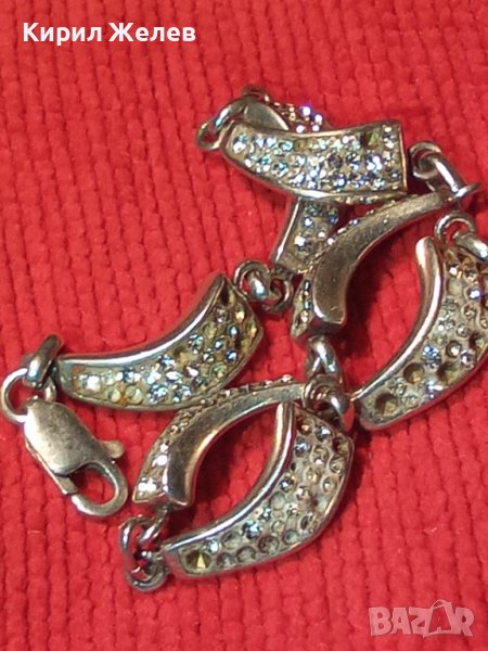 СКЪПОЦЕННА СРЕБЪРНА ФЕШЪН АРТ ГРИВНА СРЕБРО 925 с ЦИРКОНИ 25621, снимка 1