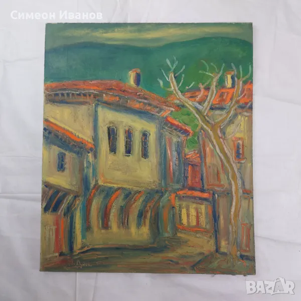 Интересна стара картина подписана  SG2019, снимка 1