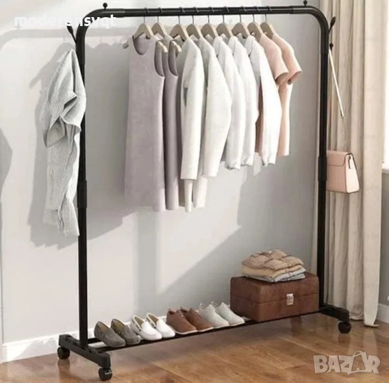 Щендер стойка за закачалка за дрехи и обувки стомана, снимка 1