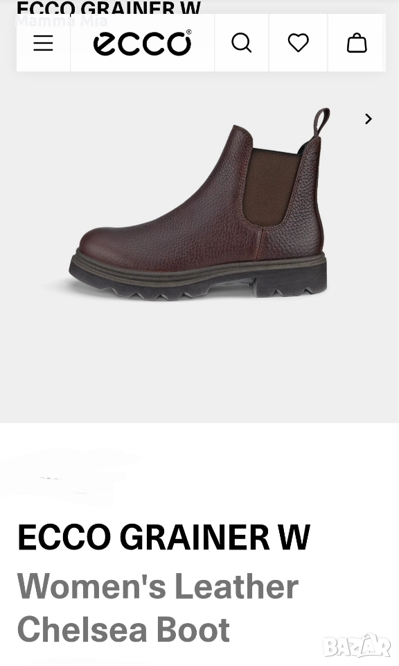 НОВИ ECCO боти естествена кожа EU39, снимка 1