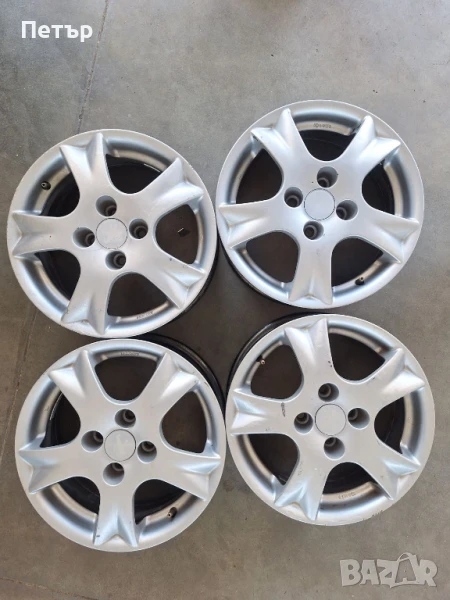 АЛУМИНИЕВИ ДЖАНТИ ЗА ПЕЖО МАЗДА КИА ТОЙОТА  -4Х100Х54-15 цола, снимка 1