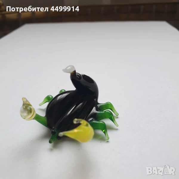 Стъклена фигурка на скорпион, снимка 1