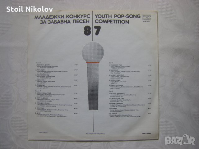 ВТА 12281 - Младежки конкурс за забавна песен 87, снимка 4 - Грамофонни плочи - 34197483