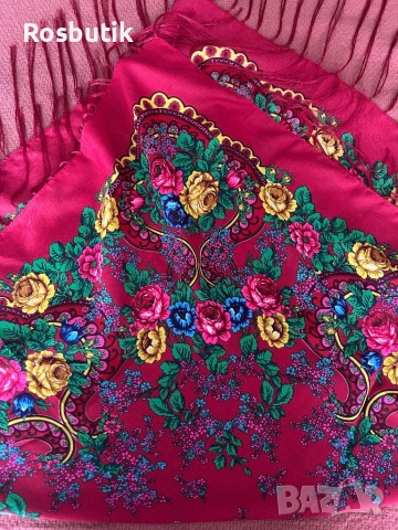 Традиционен руски вълнен шал , снимка 4 - Шалове - 53259817