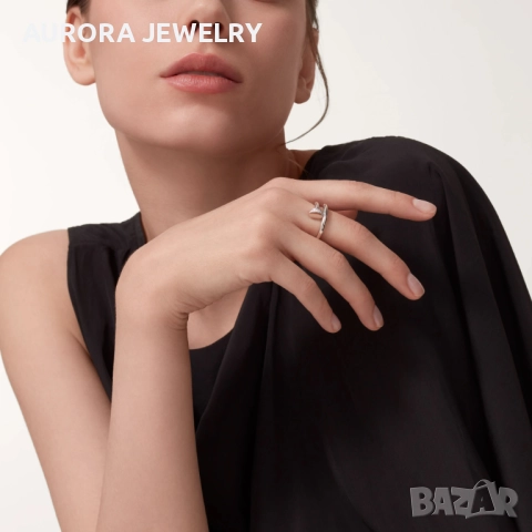 CARTIER Nail Juste un Clou Classic Silver Diamonds Пръстен Пирон, снимка 8 - Пръстени - 52905432