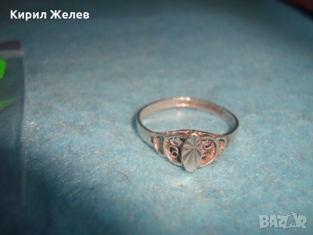 СРЕБЪРЕН АРТ НУВО ОРНАМЕНТИРАН ПРЪСТЕН СРЕБРО 925 АНГЛИЯ РЪЧНА ИЗРАБОТКА УНИКАТ 25839, снимка 11 - Пръстени - 35826830