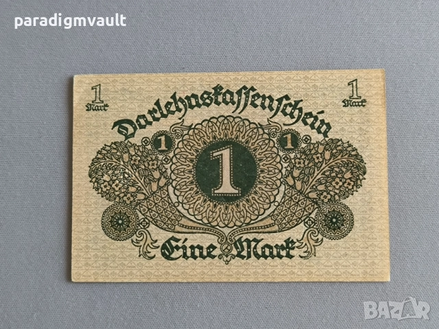 Райх банкнота - Германия - 1 марка UNC | 1920г., снимка 2 - Нумизматика и бонистика - 52930298