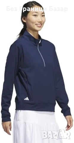Нов Суитшърт Adidas Ultimate365 дамски половин цип, спортен стил Размер XS, снимка 2 - Спортни екипи - 51136197