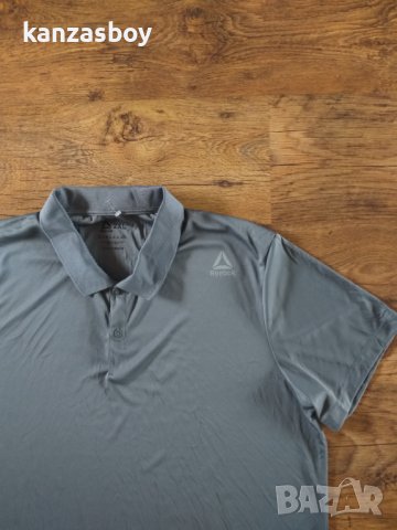 reebok men's blue polo shirt - страхотна мъжка тениска 2ХЛ КАТО НОВА, снимка 2 - Тениски - 41424514
