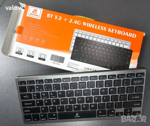 Безжична Bluetooth клавиатура iOS iPad Android Tablet PC Windows, снимка 2 - Клавиатури и мишки - 49776869