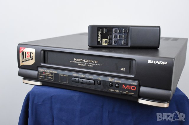 VHS видео Sharp VC-M10 с дистанционно. Перфектно. Профилактирано, като НОВО., снимка 6 - Плейъри, домашно кино, прожектори - 40269294