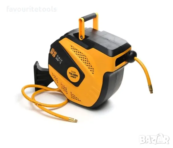 Автоматична макара за въздух Tolsen 15m. на 1/4", снимка 2 - Компресори - 48136675